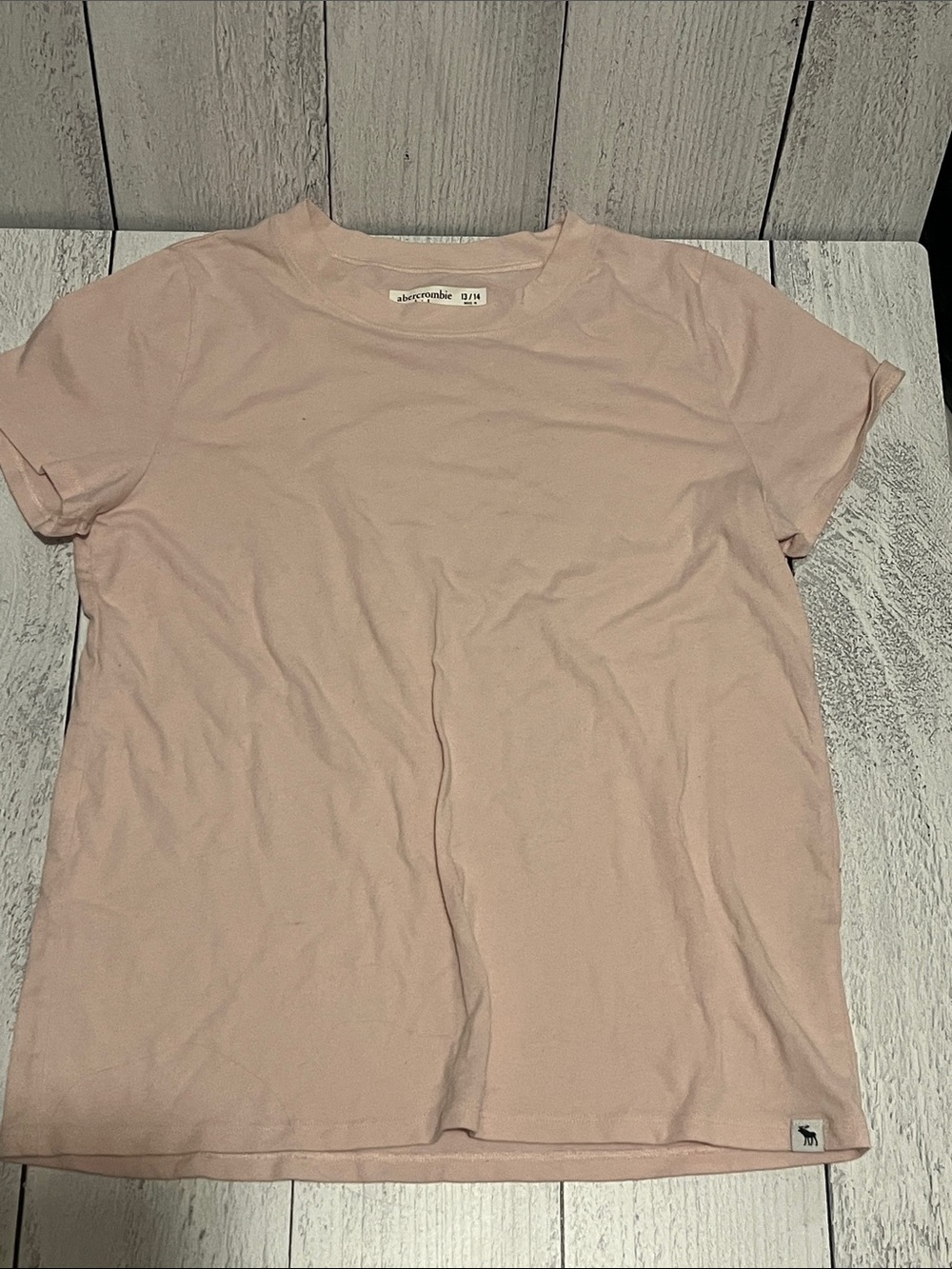 Abercrombie & Fitch Light Pink Crew Tee